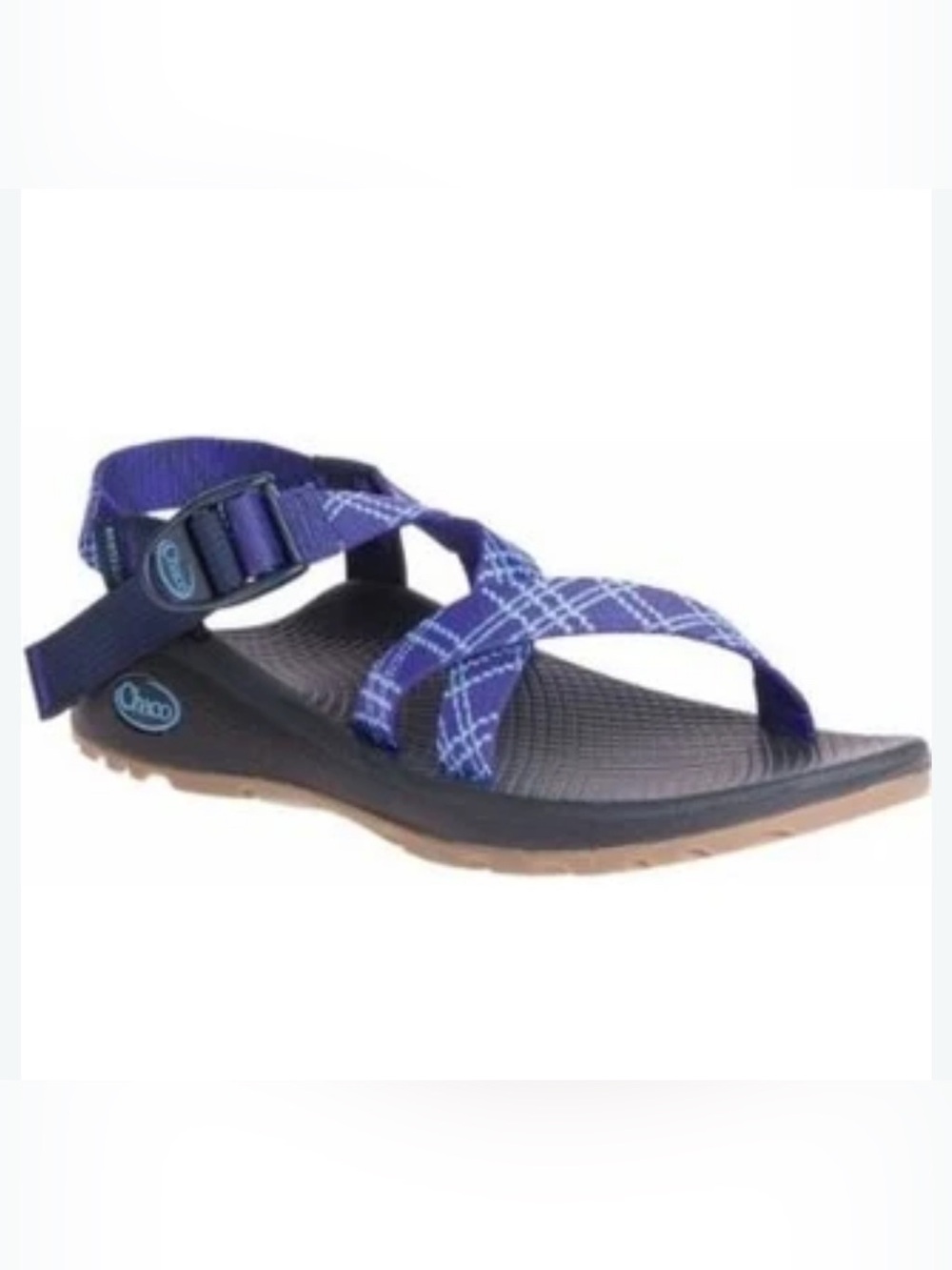 Chaco Z/Cloud Sandal in Blue Plaid 6